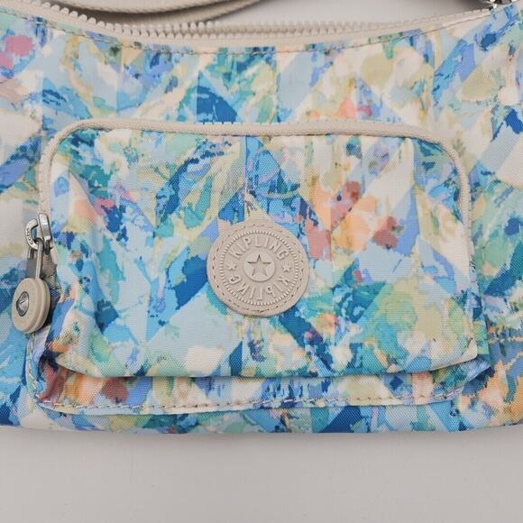 KIPLING BAG SAMARA BOOGIE BEACH‎ Crossbody Handbag HB7693 Blue Pink Gray - Picture 2 of 10